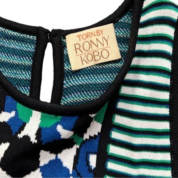 TORN BY RONNY KOBO Sigi Mosaic Jacquard‎ Dress 👗 - Picture 5 of 6